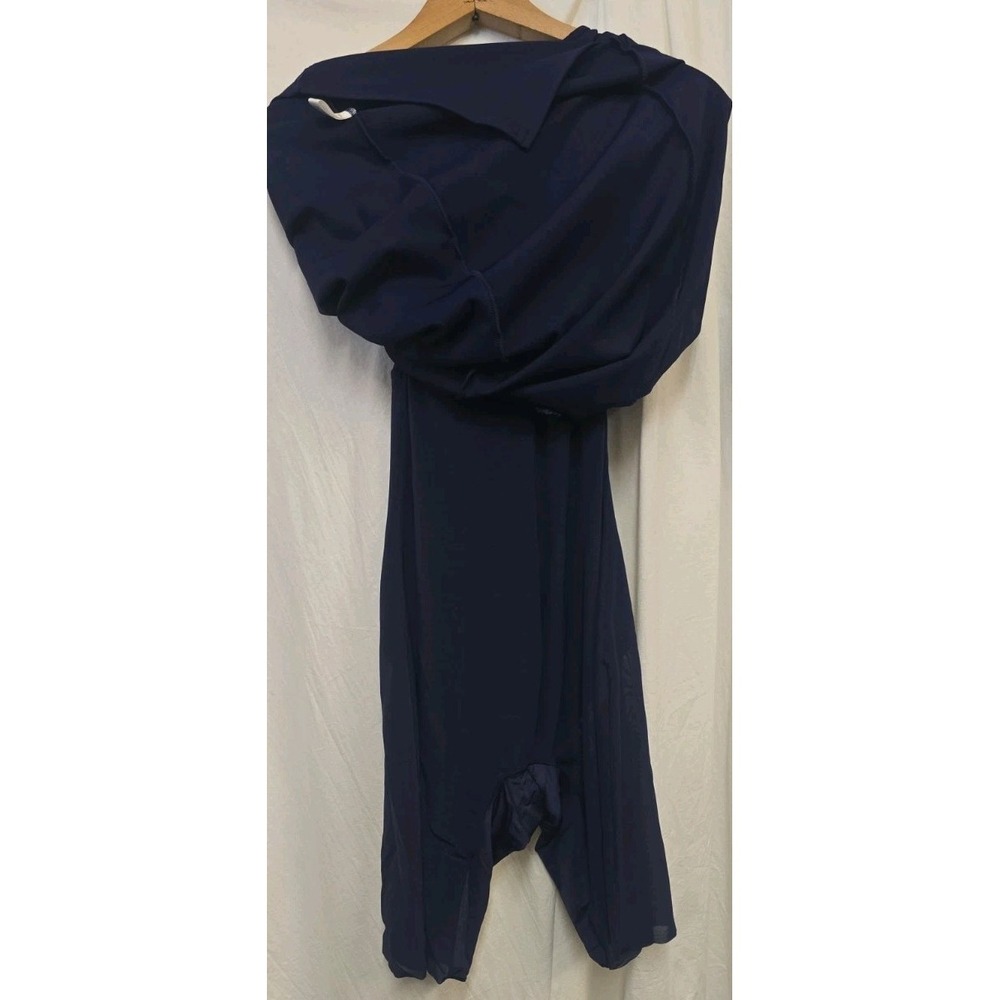 Popilush Shapewear Sleeveless Boatneck Sculpting Midi Work Dress Blue L - Picture 9 of 10